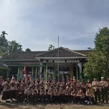 Penerimaan Tamu Ambalan SMK NU 03 Bondowoso: Menanamkan Nila